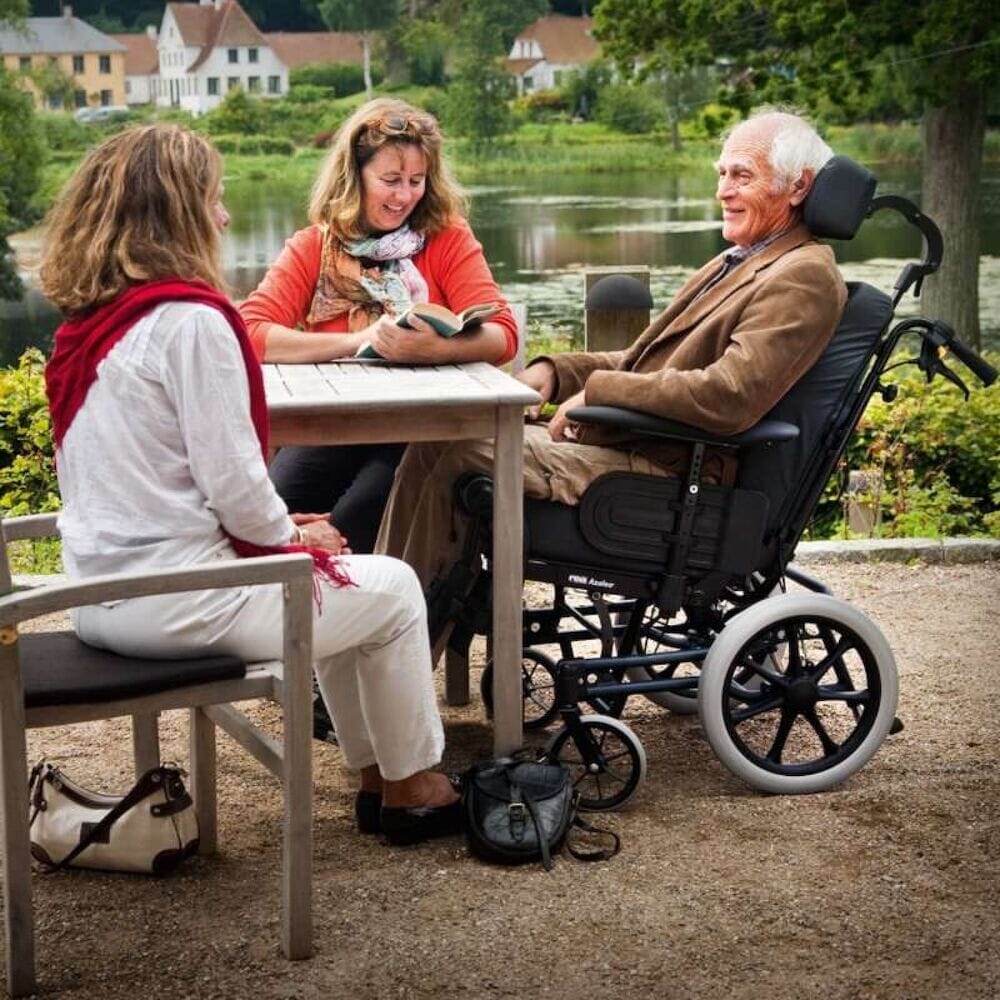 Tilt in space wheelchairs