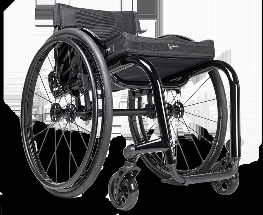 Rogue2 active wheelchair, angled view